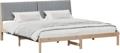 Obrázok produktu pre Rám postele Hnedá 200 x 200 cm Masívne borovicové drevo