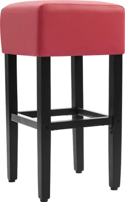 Produktbild von 2er-Set FRANCESCO | Gastro Barhocker | Leder  | Rot | ohne Lehne | Gastro Barhocker