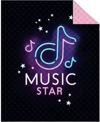Zdjęcie produktu dla DETEXPOL Narzuta na łóżko Music Star poliester, 170/210 cm