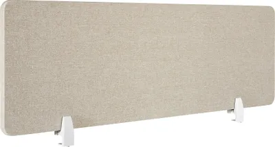 Produktbild von Schreibtisch Trennwand Noisy mit abgerundeten Ecken - 160 x 40 cm, beige