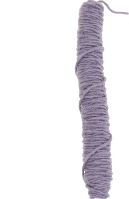 Produktbild von Filzkordel Dochtfaden Hellviolett 55m für floristische Dekoration – Schafwolle und Jute