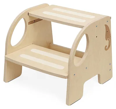 Kinder-Trittstufe 2 Stufen, Holz, bis 150 kg, rutschfest