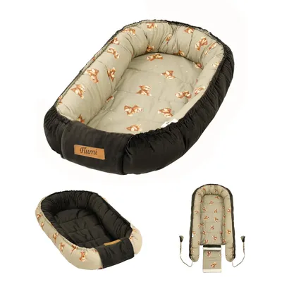 Produktbild von Flumi Babynest Kokon für Neugeborene – beidseitig, Baumwolle, Nestchen