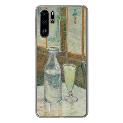 Produktbild von MuchoWow® Handyhülle Schutzhülle Hülle für Huawei P30 Pro Couchtisch mit Absinth - Vincent van Gogh Silikon Softcase Handy Hülle - Schutzdeckel