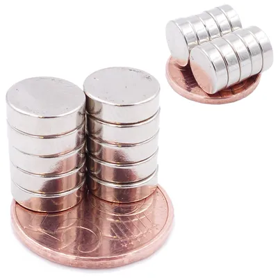 Produktbild von Brudazon | 25 Scheibenmagnete 10x3 mm | N52 Klasse Neodym Magnete | Modellbau