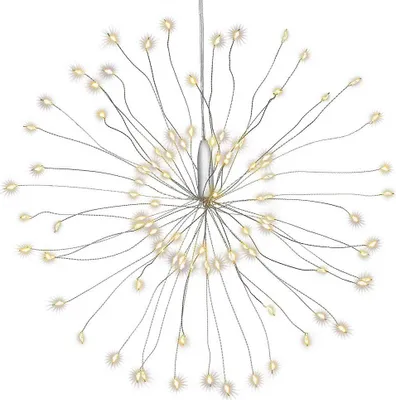Produktbild von LED Meteorstern 180er 45 Silberdrähte Funktionen Timer warmweiß außen BA11299