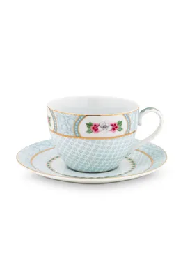 Produktbild von PIP STUDIO Blushing Birds Tasse mit Untertasse white 0,28 l