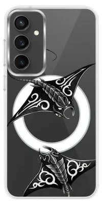 Zdjęcie produktu dla Etui z twardą obudową do telefonu Samsung Galaxy S23 FE, kompatybilne z MagSafe, przezroczyste, wzór płaszczki