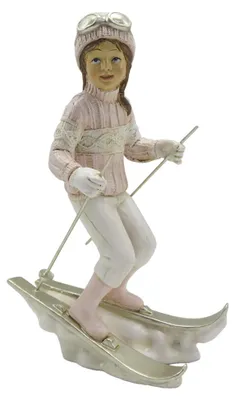 Productafbeelding van Clayre & Eef Figuur Kind, 19 cm, roze en wit, kunststof