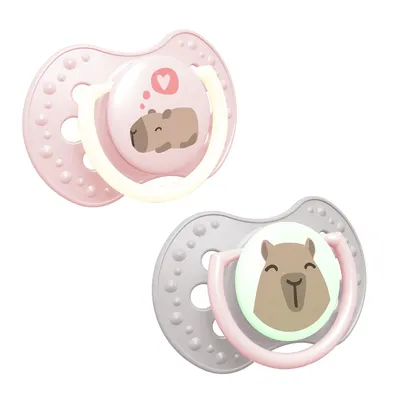 Obrázek produktu pro LOVI Dynamický silikonový dudlík CapiChill Girl 0-6 m 2 ks 22/932girl