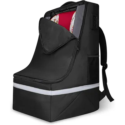 Produktbild von Kindersitz Transporttasche, Autositz Reisetasche, gepolsterter Autositzbezug für Flugzeug, Kinderautositz, Reiserucksack, Familien-Reisezubehör