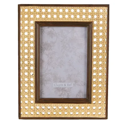 Produktbild von Clayre & Eef Bilderrahmen 10x15 cm Braun Beige Polyresin