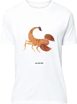 Produktbild von Mr. & Mrs. Panda Größe XL T-Shirt Sternzeichen Skorpion - Weiß - Geschenk, Shirt, Skorpione, Tshirt, Oktober, mit Spruch, Geburtstag November