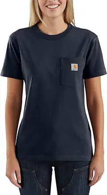 Produktbild von CARHARTT Workw Pocket S/S T-Shirt Marineblau XL - 103067NAVY-L