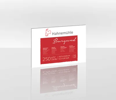 Produktbild von Hahnemühle Aquarell-Postkartenblock - 250 g/m² - rau - 10,5 x 14,8 cm - 20 Blatt