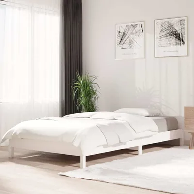 Obrázok produktu pre Maison Exclusive – poschodová posteľ biela 100 x 200 cm masívne drevo borovica