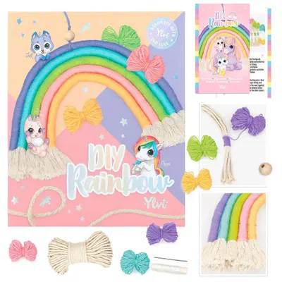 Produktbild von DEPESCHE Ylvi Makramee Set DIY Regenbogen