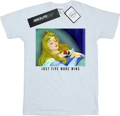 Produktbild von Disney Princess - "Five More Minutes" T-Shirt für Herren BI44251 (M) (Weiß)