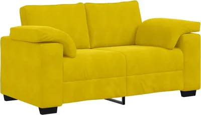 Immagine prodotto di Divano Divanetto Giallo 160x77x82 cm in Velluto