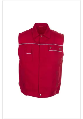 Produktbild von Planam Canvas 320 Weste rot/rot Gr. L, 2167052