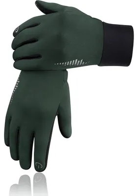 Produktbild von Thermo-Handschuhe Herren Damen Touchscreen Anti-Rutsch Winddicht für Kaltes Wetter M Dark Forest