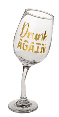 Obrázok produktu pre GiftyCity Pohár na víno Drunk Again, 420 ml