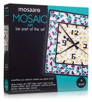 Produktbild von Mosaik-Set Quadrat-Uhr  MA4002