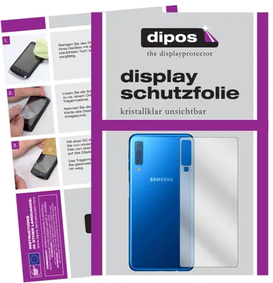 Produktbild von 6x Schutzfolie für Samsung Galaxy A7 (2018) Rückseite klar Displayschutzfolie