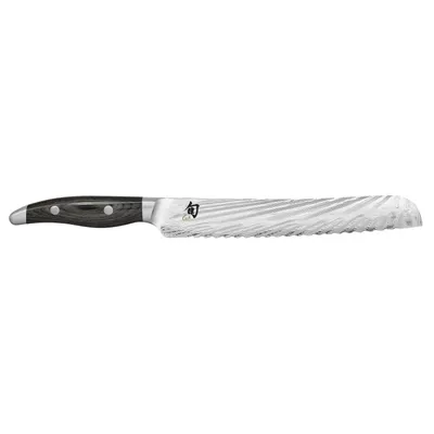 Immagine prodotto di KAI NDC-0705 Coltello da pane Shun Nagare, lama 23 cm, grigio-nero