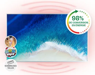 Image de Klarstein Radiateur Infrarouge Mural, Chauffage Infrarouge 600W, Panneau Chauffant Infrarouge, Télécommande, Radiateur Electrique Extra Plat, Salle de Bain, Sans CO2, Faible Conso d'Energie