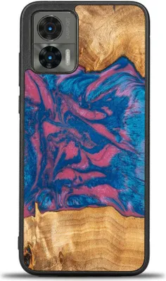 Produktbild von Holzhülle Bewood Unique Neons - Vegas für Motorola Edge 30 Neo