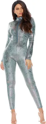Produktbild von Reptilien Catsuit silber Größe: XS-S