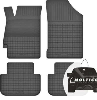 Produktbild von Gummimatten mit Rand Auto Fußmatten Gummi Automatten Passgenau 4-teilig Set - passend für Kia Carens III 2006-2013