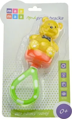 Obrázek produktu pro Dětské chrastítko WIKY (17cm) - Medvídek Pú.