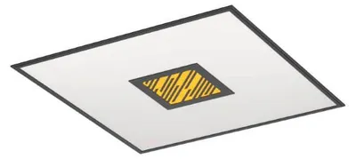 Image de Eglo 900572 BORDONARA LED plafonnier 36W 595x595mm noir blanc télécommande RGB couleur de lumière réglable dimmable