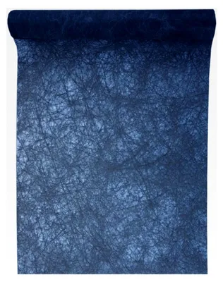 Produktbild von Tischläufer aus Seidenfaser 5 Meter lang / 30 cm breit - Dunkelblau