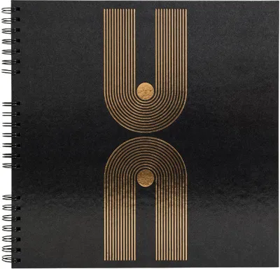 Produktbild von Spiralalbum Graphik mit schwarzen Seiten 32x32 cm schwarz Exacompta