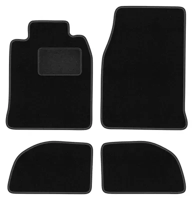Immagine prodotto di Tappetini in moquette per Porsche 924 1976-1988 (coupé) – set 4 pezzi, neri, su misura – Wielganizator LUX