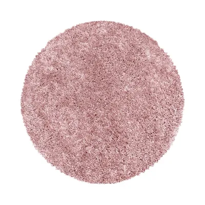 Produktbild von Hochflor Teppich SYDNEY Rosa 160 cm Rund