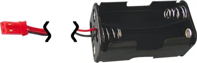 Immagine prodotto di Box batteria Jamara con presa BEC 2+2
