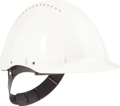 Produktbild von 3M™ Schutzhelm Bauhelm mit Uvicator Weiß Anpassung mit Arretierstift Forstschutzhelm
