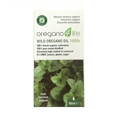 Produktbild von OREGANO 4 LIFE Wildes Oregano-Öl 100% Oregano Ätherisches Öl 10ml