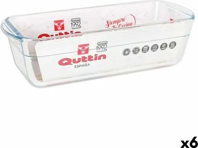 Obrázek produktu pro Obdélníková forma quttin 63079 1,7 l sklo 28,2 x 11,6 x 7,7 cm (6 kusů)