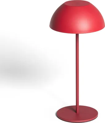 Produktbild von LED Tischlampe Tragbar Außen mit Batterie USB wiederaufladbar Metall Mugla Rot