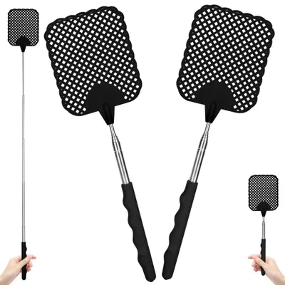 Produktbild von Fliegenfänger, ausziehbar, 2 Stück, Teleskopischer Handfliegenfänger