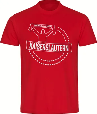 Produktbild von multifanshop Herren T-Shirt - Kaiserslautern - Meine Fankurve, rot, Größe S
