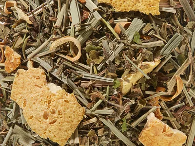 Produktbild von Kräuterteemischung Zitrone Rosmarin Zitronen-Rosmarin-Note aromatisiert
