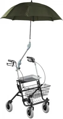 Produktbild von Premium Rollatorschirm Rolko Protektor Farbe Braun-Grün