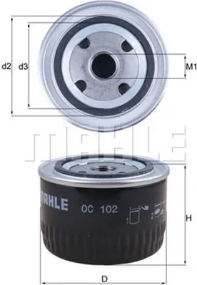 Produktbild von Ölfilter KNECHT OC 102
