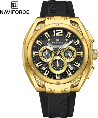 Obrázek produktu pro Hodinky NAVIFORCE MA-38612 - Černá/Zlatá KP38612